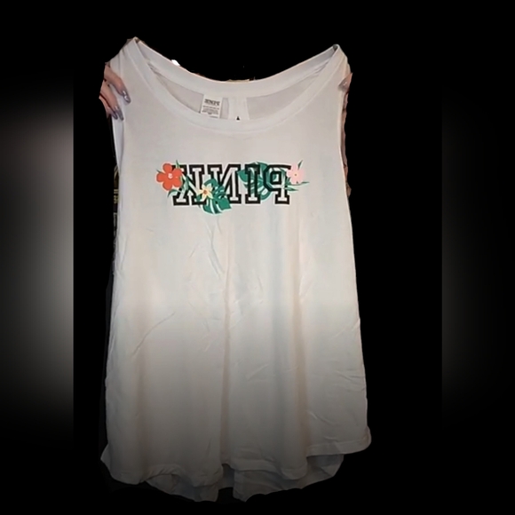 VS Pink Slit Back Tank NWT Sz 2x - Picture 2 of 6